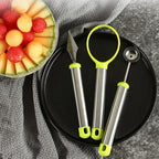 Fremgard 3-Piece Fruit Cutter & Melon Baller Set – Stainless Steel Kitchen Tool
