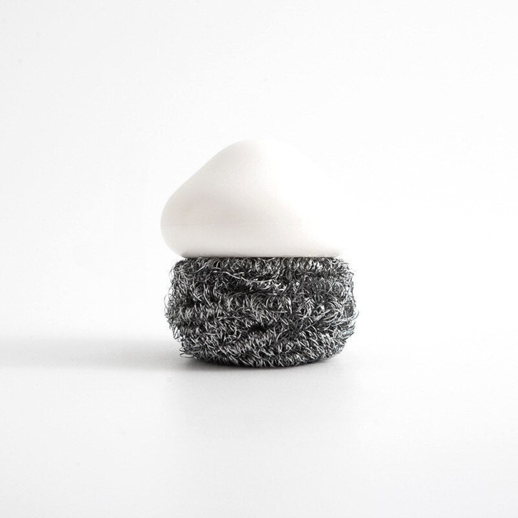 Fremgard Mushroom Inspired Mini Cleaning Brush White Stainless stee