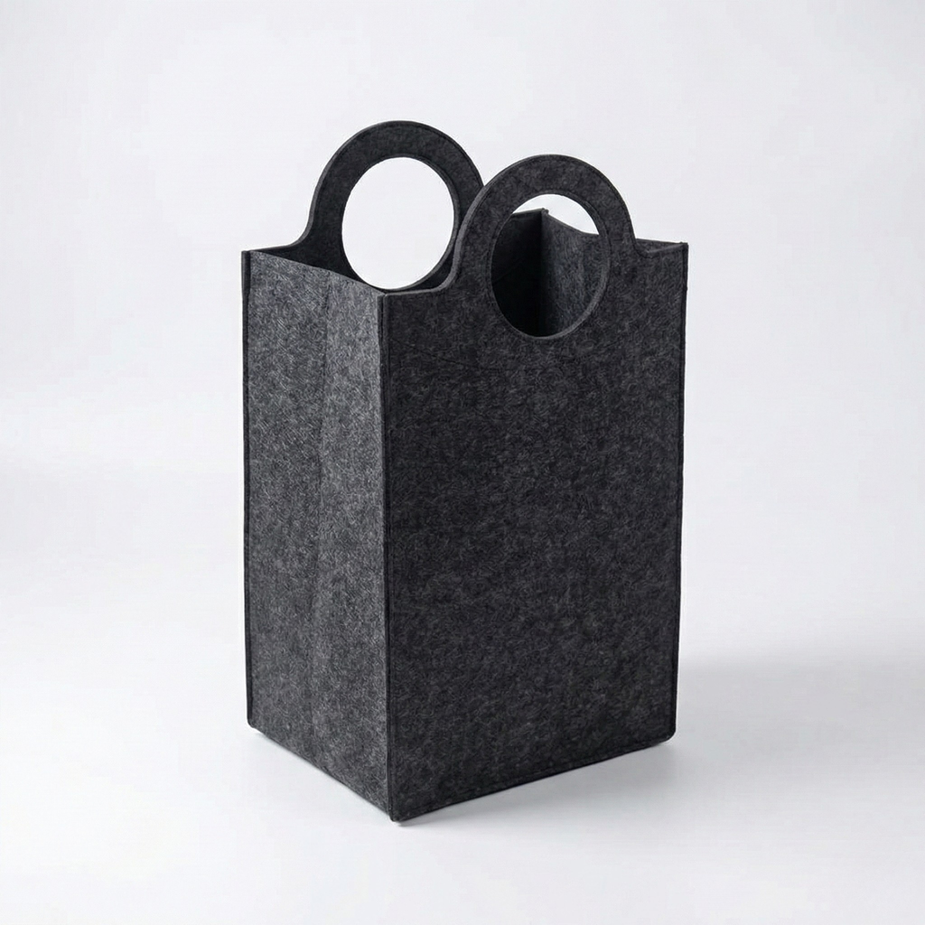 Fremgard Oxford Fold Felt Laundry Basket