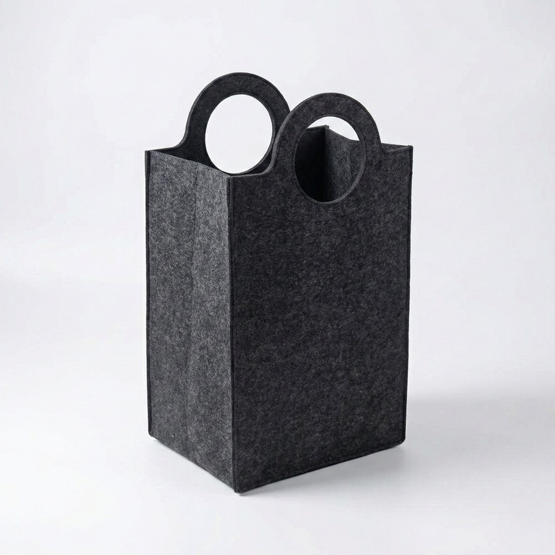 Fremgard Oxford Fold Felt Laundry Basket