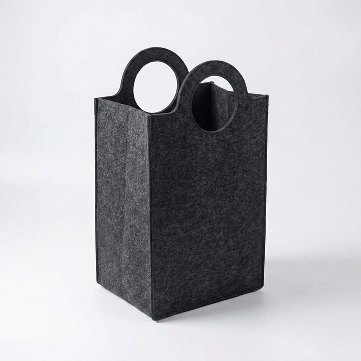 Fremgard Oxford Fold Felt Laundry Basket