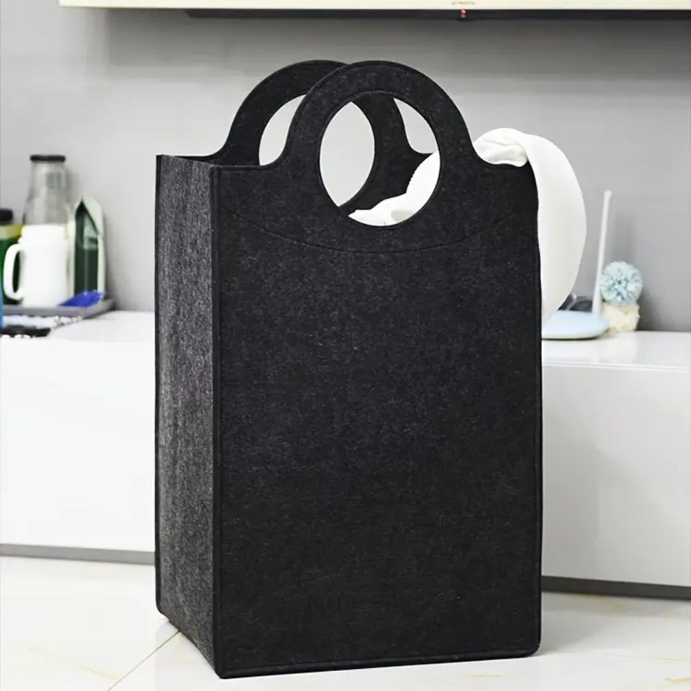 Fremgard Oxford Fold Felt Laundry Basket