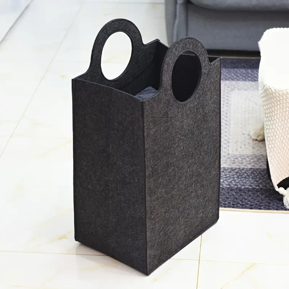 Fremgard Oxford Fold Felt Laundry Basket