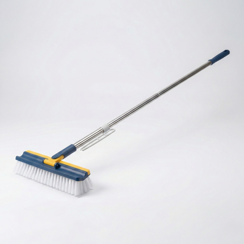 Fremgard 2-in-1 Rotating Floor Cleaning Brush with Long Handle (120° Head)