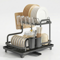 Fremgard 2-Tier Dish Drying Rack – Double Level Plate & Utensil Organizer