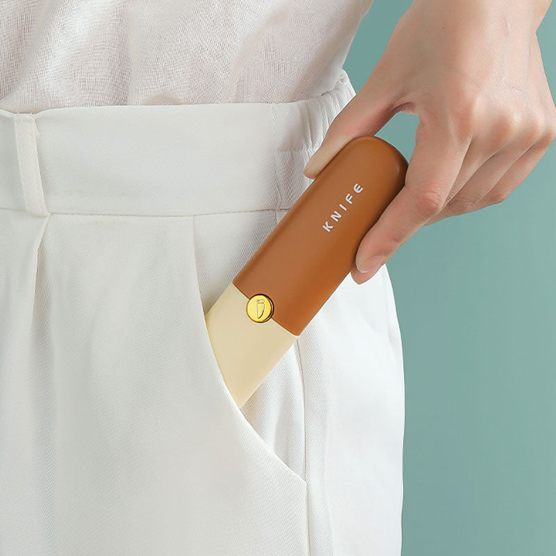 Fremgard 2-in-1 Fruit Knife and Peeler - Stainless Steel Kitchen Tool Orange