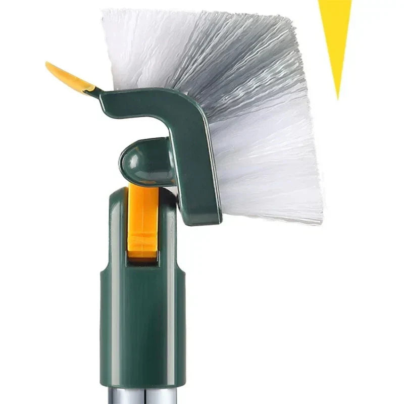 Fremgard 2-in-1 Rotating Floor Cleaning Brush with Long Handle (120° Head)