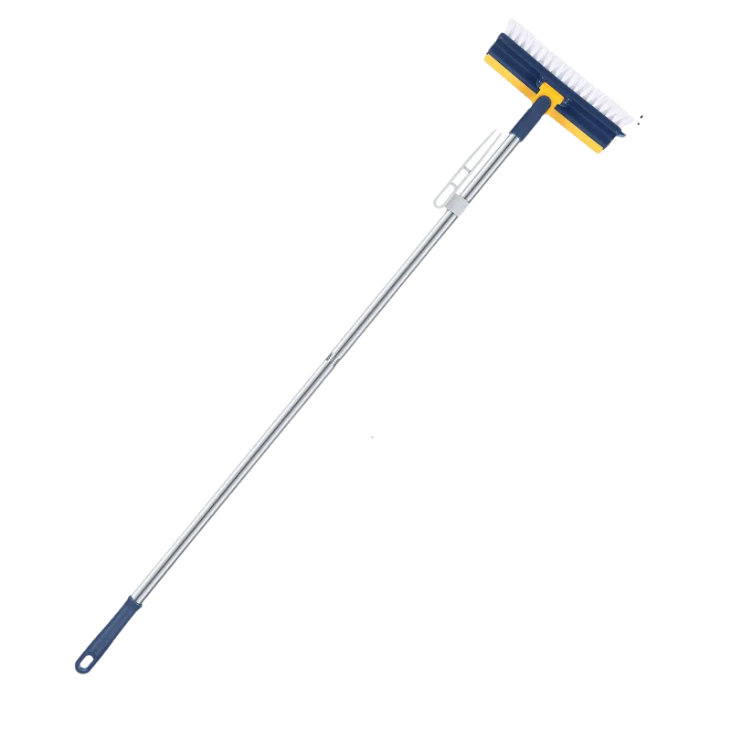 Fremgard 2-in-1 Rotating Floor Cleaning Brush with Long Handle (120° Head) Blue