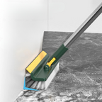 Fremgard 2-in-1 Rotating Floor Cleaning Brush with Long Handle (120° Head) Green