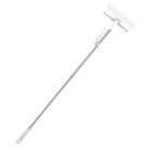 Fremgard 2-in-1 Rotating Floor Cleaning Brush with Long Handle (120° Head) White