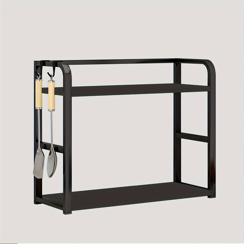 Fremgard 2-Tier Stainless Steel Spice Rack – Open Kitchen Counter Organizer