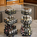 Fremgard 360° Rotating Spice Organizer – Adjustable Multi-Tier Kitchen Storage Rack