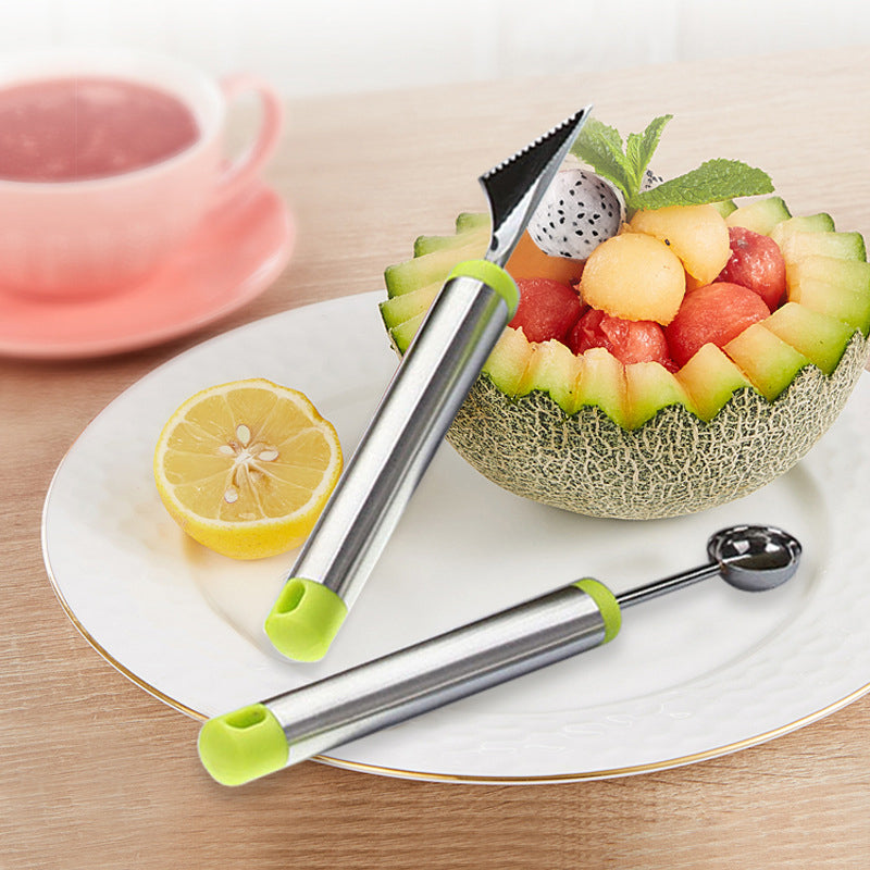 Fremgard 3-Piece Fruit Cutter & Melon Baller Set – Stainless Steel Kitchen Tool