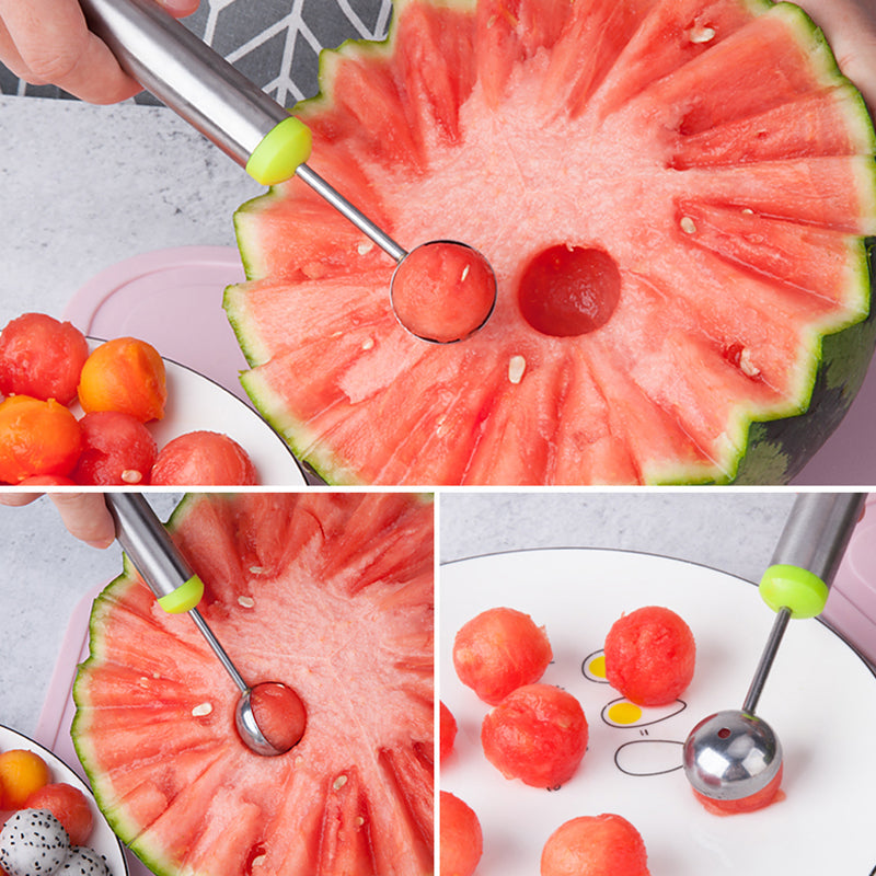 Fremgard 3-Piece Fruit Cutter & Melon Baller Set – Stainless Steel Kitchen Tool