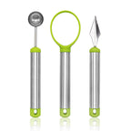Fremgard 3-Piece Fruit Cutter & Melon Baller Set – Stainless Steel Kitchen Tool