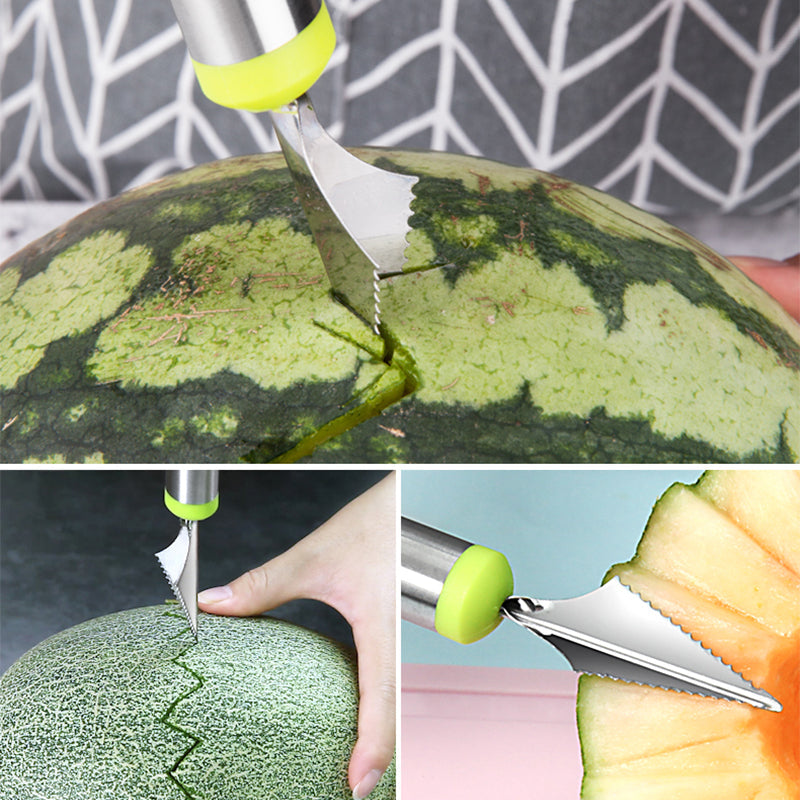 Fremgard 3-Piece Fruit Cutter & Melon Baller Set – Stainless Steel Kitchen Tool