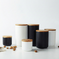 Fremgard Ceramic Storage Containers with Bamboo Lids