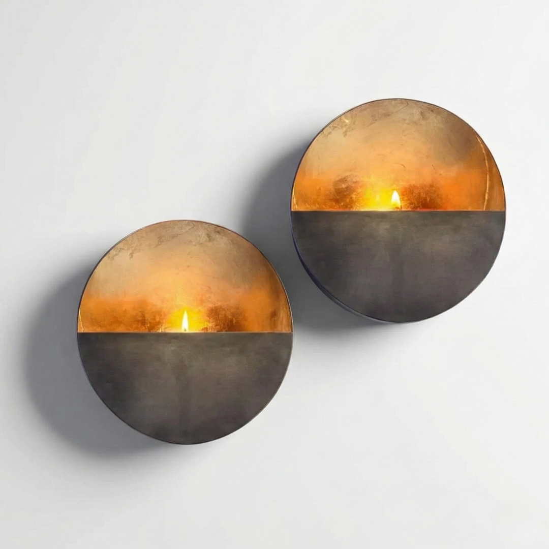 Fremgard Eclipse Wall Candle Holder – Modern Metal Wall-Mounted Candle Holder