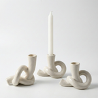 Fremgard Knot Ceramic Candle Holder – Sculptural Decorative Holder for Home