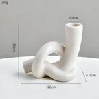 Fremgard Knot Ceramic Candle Holder – Sculptural Decorative Holder for Home
