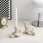 Fremgard Knot Ceramic Candle Holder – Sculptural Decorative Holder for Home