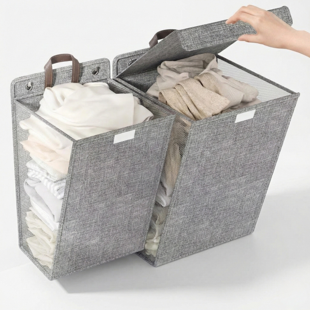 Fremgard Wall-mounted folding laundry basket