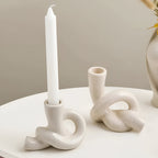 Fremgard Knot Ceramic Candle Holder – Sculptural Decorative Holder for Home