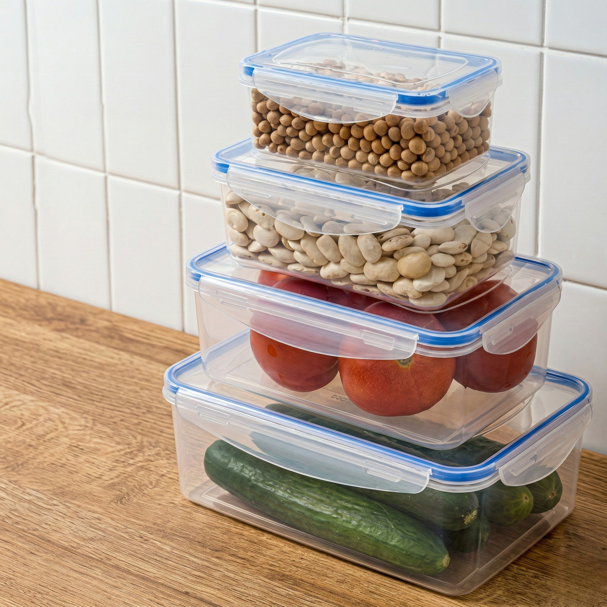 Fremgard 4-in-1 Food Storage Container Set with Airtight Lids