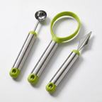 Fremgard 3-Piece Fruit Cutter & Melon Baller Set – Stainless Steel Kitchen Tool