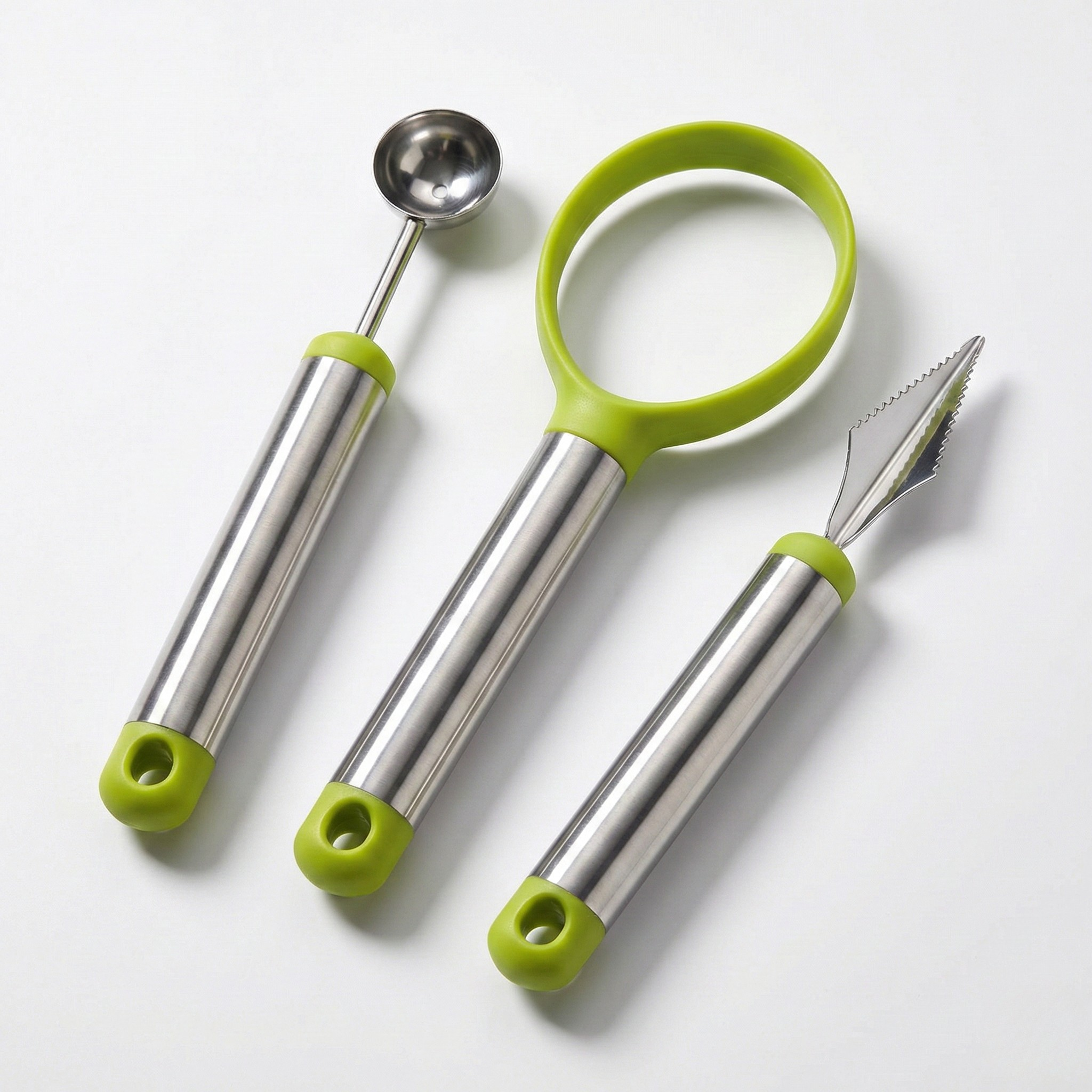 Fremgard 3-Piece Fruit Cutter & Melon Baller Set – Stainless Steel Kitchen Tool