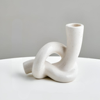 Fremgard Knot Ceramic Candle Holder – Sculptural Decorative Holder for Home Long