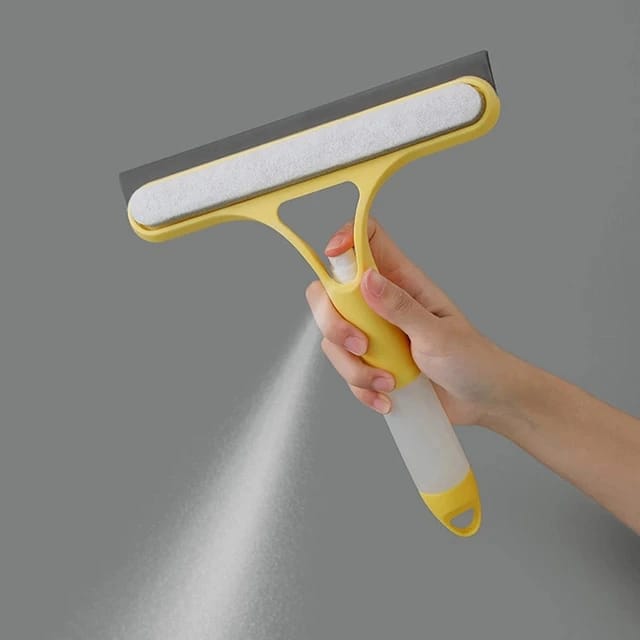Fremgard 3-in-1 Window Cleaning Tool with Spray Bottle – Glass and Mirror Squeegee